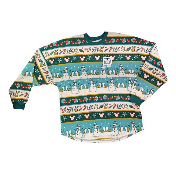 Disney Tops - Walt Disney World Mickey Snowman Christmas Spirit Jersey Size Large New No Tags